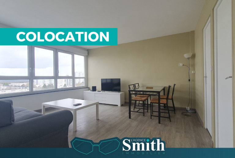 EXCLUSIVITÉ SMITH : CHAMBRE EN COLOCATION MEUBLÉE – 4 DISPON