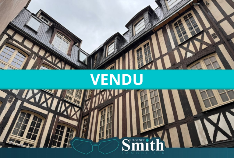EXCLUSIVITÉ SMITH: APPARTEMENT T2 BIS 45M2 ROUEN VIEUX MARCH