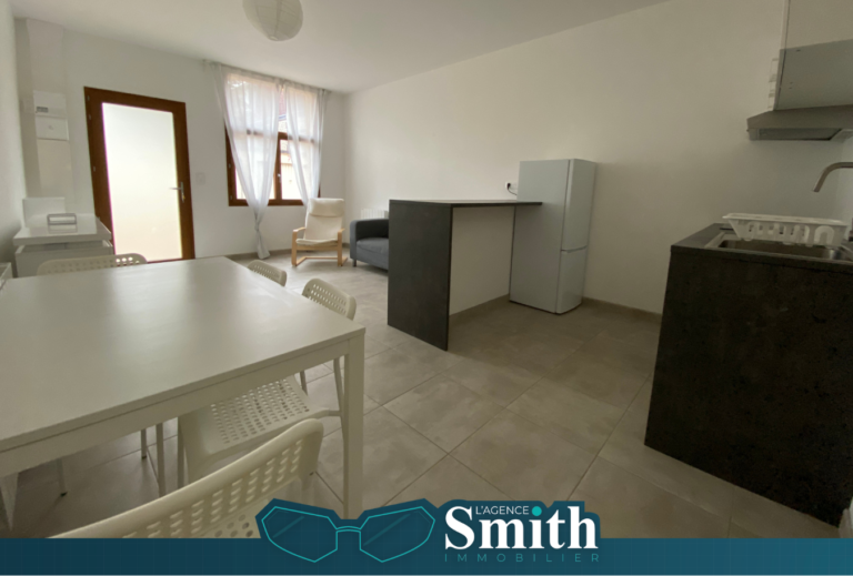 EXCLUSIVITÉ SMITH : MAISON MEUBLÉE -T3 – QUARTIER JARDIN DES