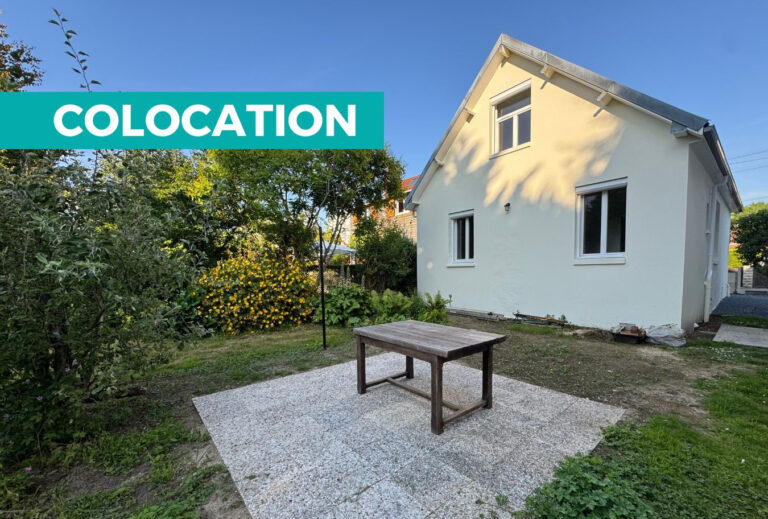 MAISON MEUBLÉE EN COLOCATION – 5 CHAMBRES – JARDIN