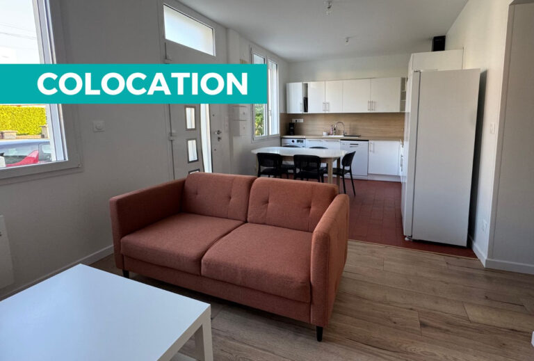 MAISON MEUBLÉE EN COLOCATION – 5 CHAMBRES – JARDIN